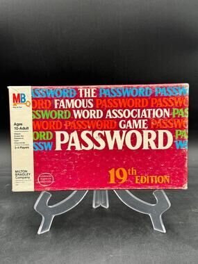 Vintage Password Board Game 19th Edition 1978 Complete